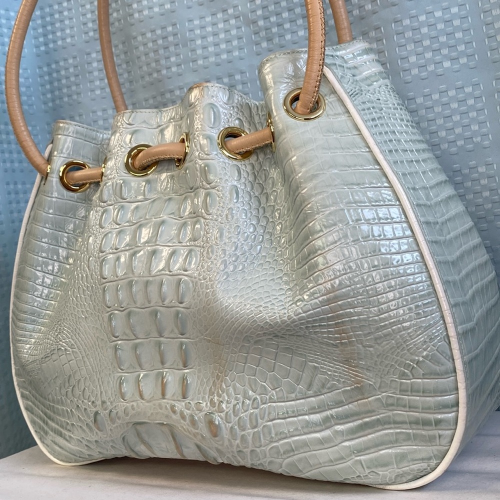 BRAHMIN Amy Sea Glass Tri-Color Shoulder Bag - Picture 7 of 17